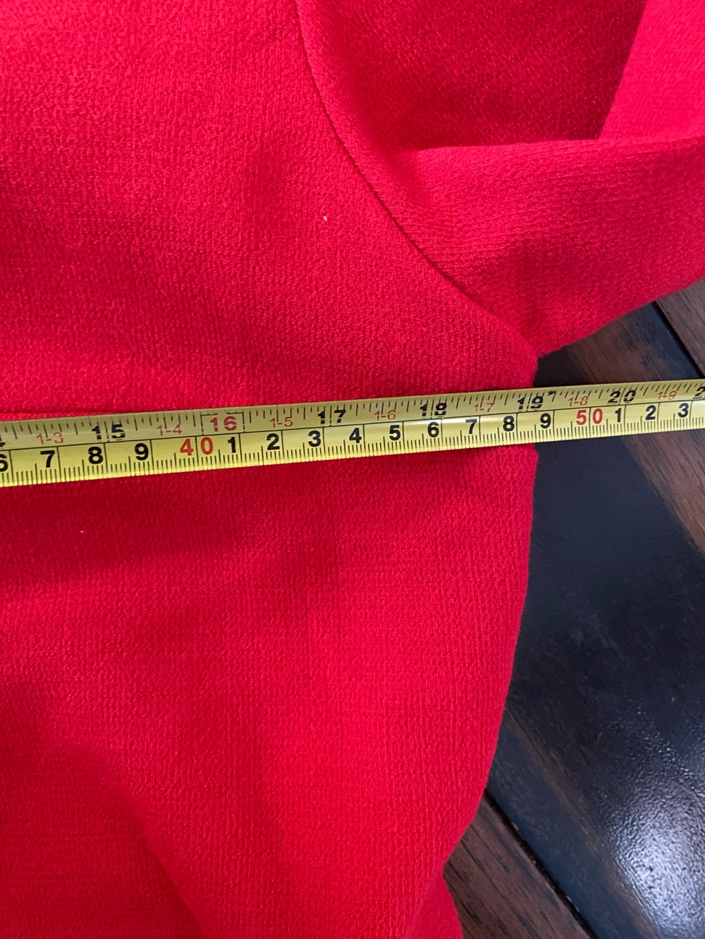 OSCAR DE LA RENTA red wool-blend dress 12 - Picture 5 of 6